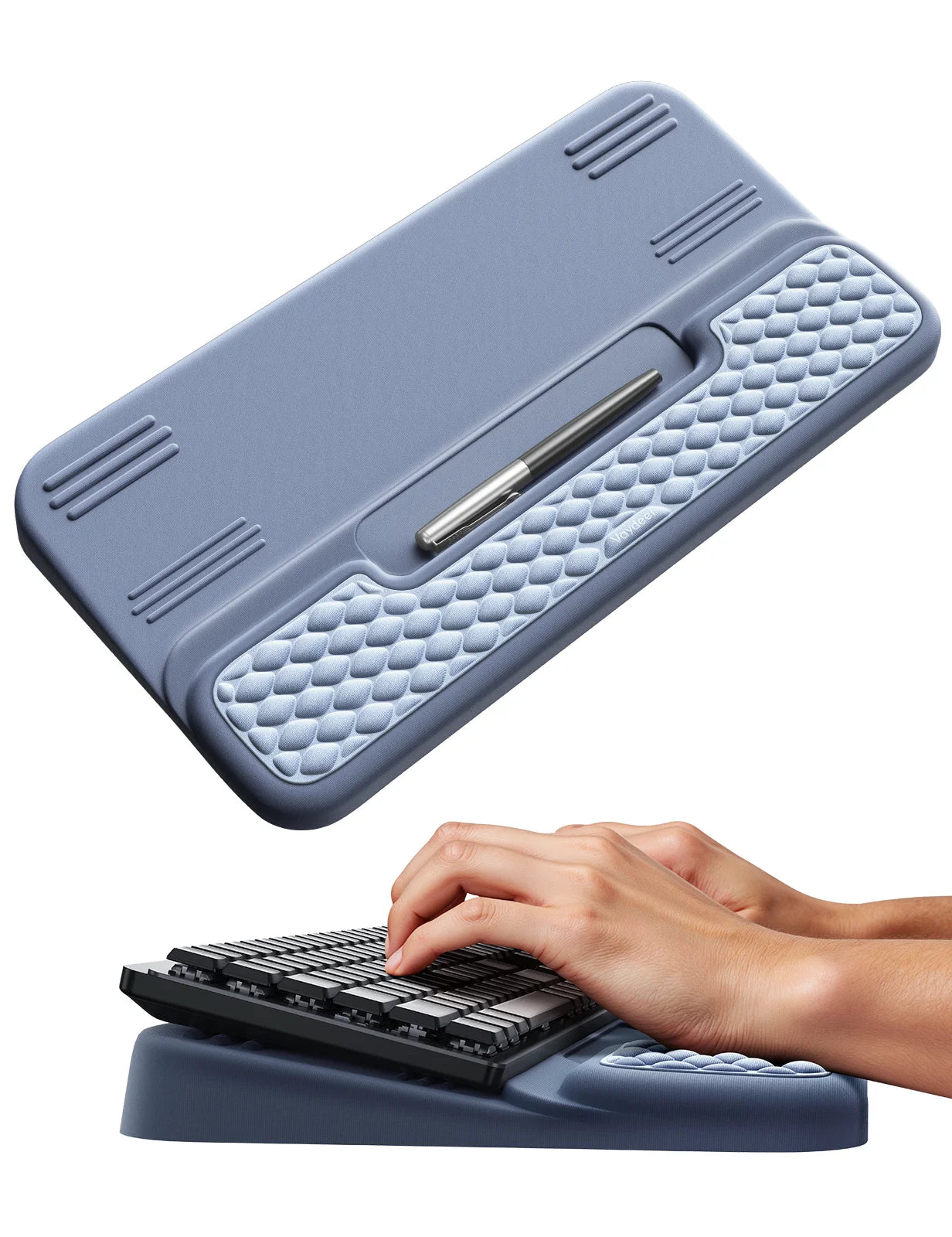 Ergonomic Memory Foam Wrist Rest Gaming Keyboard Holders with Elbow Support Anti-Slip Office Desk Wrist Pad Typing Comfort Rest