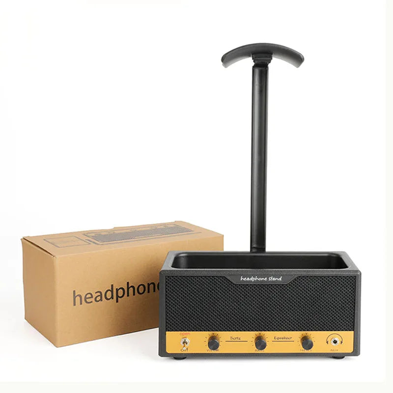 Multifunctional Headphone Stand With Storage - Wide Curved Gaming Headset Holder, Desktop Organizer For Space Saving