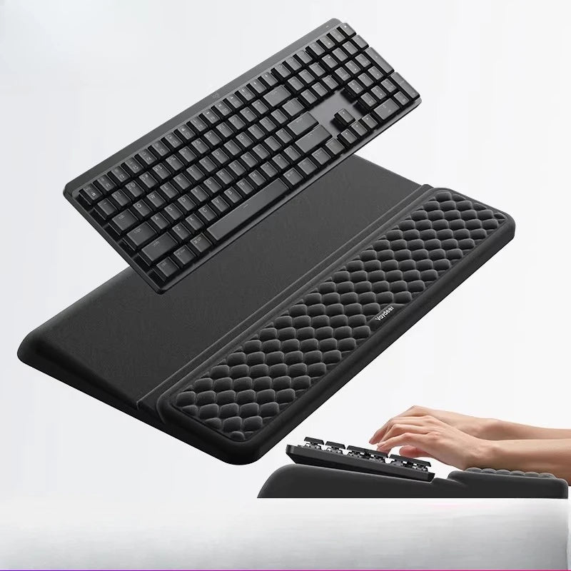 Ergonomic Memory Foam Wrist Rest Gaming Keyboard Holders with Elbow Support Anti-Slip Office Desk Wrist Pad Typing Comfort Rest
