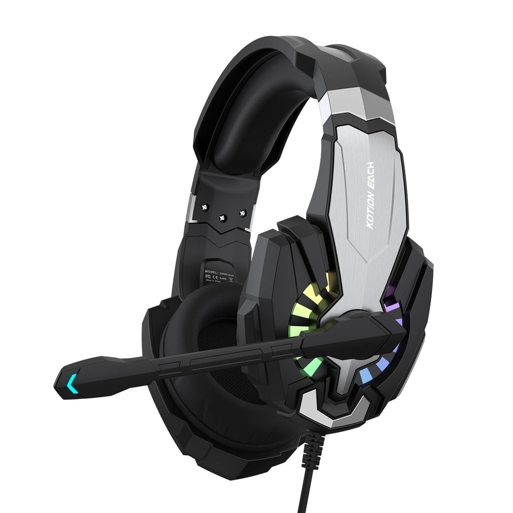 Over-Ear Wired Gaming Headphones with Microphone Esports Gear Multimedia Headset for Gaming