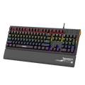 BAJEAL K600 Ergonomic Computer Colorful RGB Gaming Desk Gamer Wrist Palm Rest Wired Gaming Mechanical Keyboard With Wrist Suppor